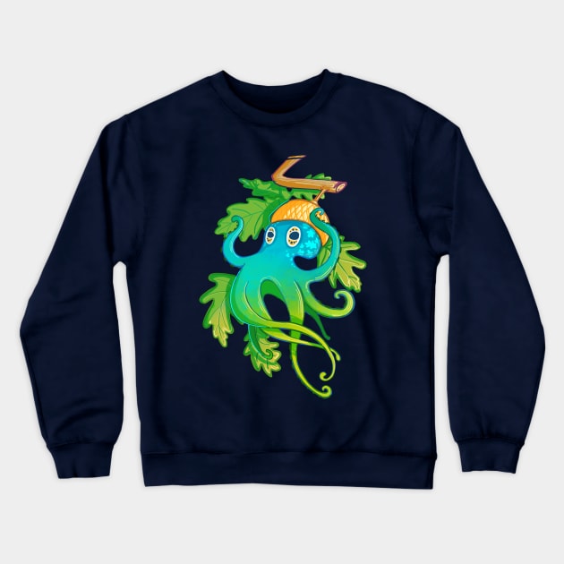 Acorn + Octopus Crewneck Sweatshirt by AshenShop